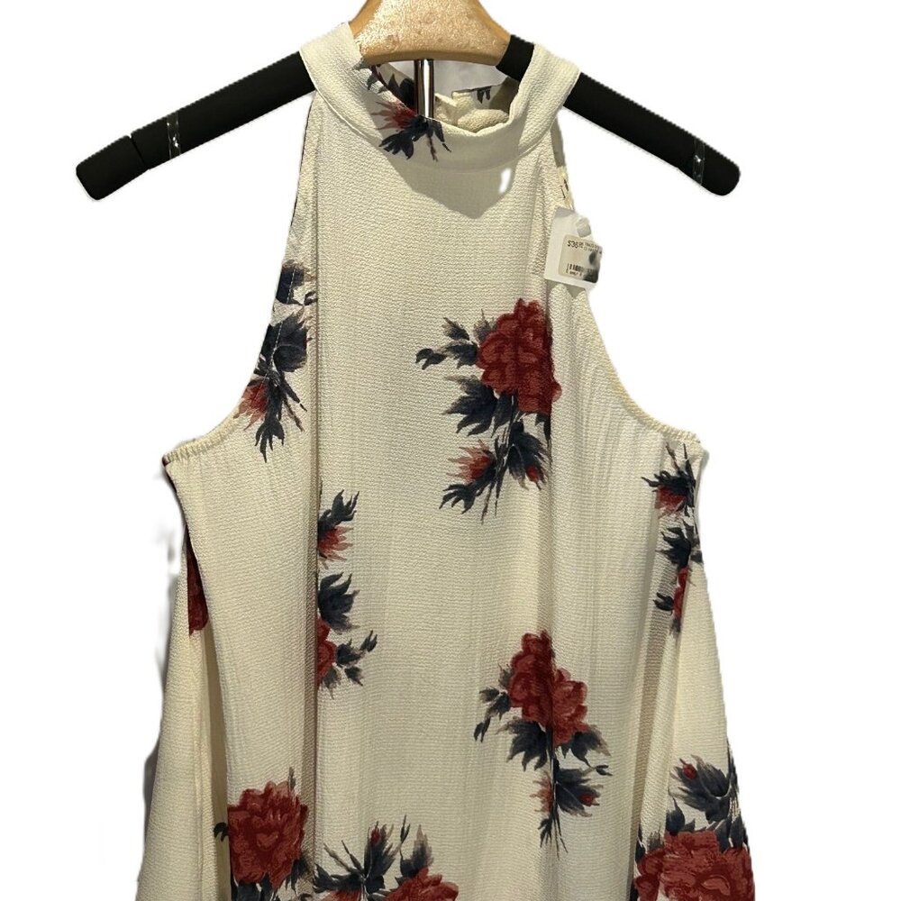 ENTRO Pintuck Summer Floral Blouse Size Medium